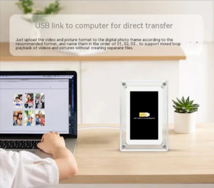 5-Inch Transparent Digital Photo Frame